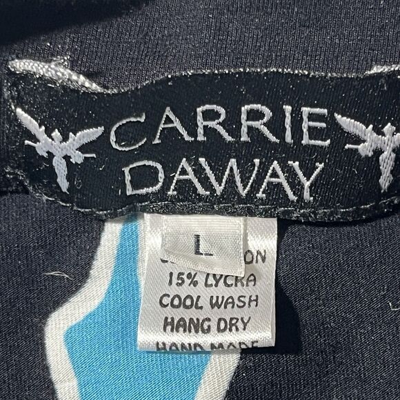 Carried Away Sz L Pencil Skirt Stretch Tropical Print Vacation Cruise Island - Picture 11 of 12